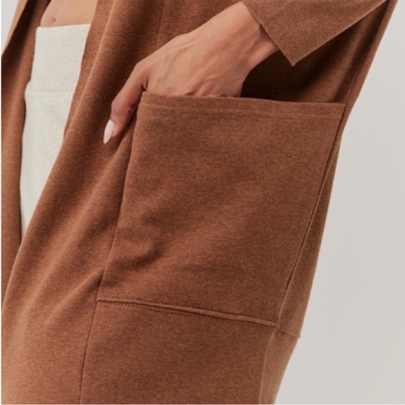 PACT Women’s Organic Cotton Saddle Heather Airplane Cardigan M/L | EUC - Picture 3 of 8